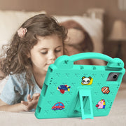 For Huawei MetePad 11 2023 / 2021 Handle Kickstand Children EVA Shockproof Tablet Case(Mint Green)