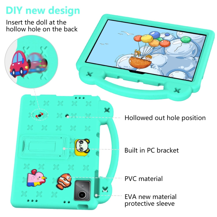 For Huawei MetePad 11 2023 / 2021 Handle Kickstand Children EVA Shockproof Tablet Case(Mint Green)