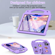 For Huawei MetePad 11 2023 / 2021 Handle Kickstand Children EVA Shockproof Tablet Case(Light Purple)