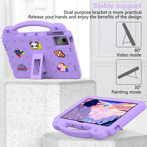 For Huawei MetePad 11 2023 / 2021 Handle Kickstand Children EVA Shockproof Tablet Case(Light Purple)