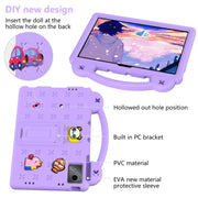 For Huawei MetePad 11 2023 / 2021 Handle Kickstand Children EVA Shockproof Tablet Case(Light Purple)