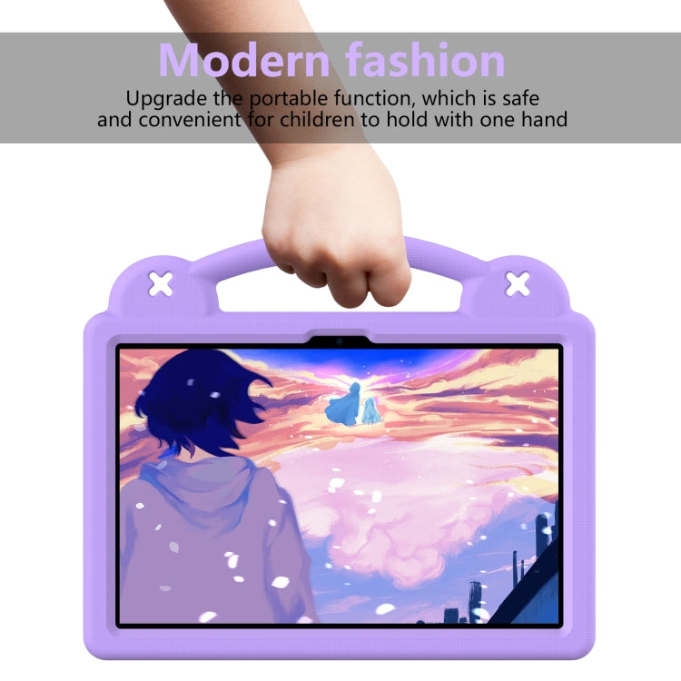 For Huawei MetePad 11 2023 / 2021 Handle Kickstand Children EVA Shockproof Tablet Case(Light Purple)