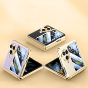For OPPO Find N3 Flip Electroplated Case-film Integral Hinge Shockproof Phone Case(Black)