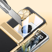 For OPPO Find N3 Flip Electroplated Case-film Integral Hinge Shockproof Phone Case(Black)