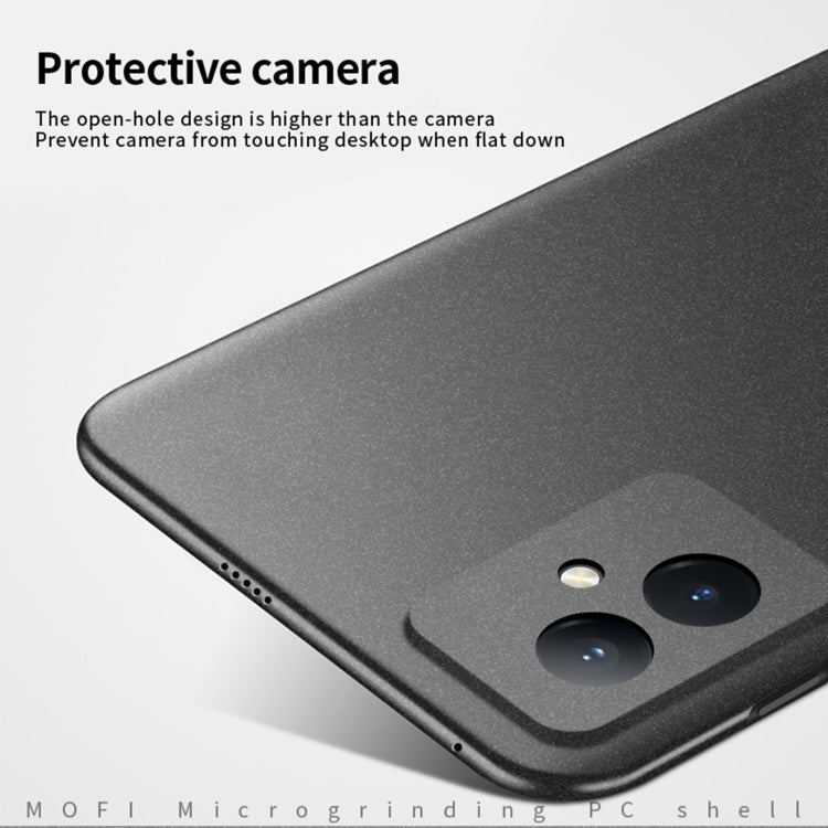 For Honor 100 MOFI Fandun Series Frosted PC Ultra-thin All-inclusive Phone Case(Blue)