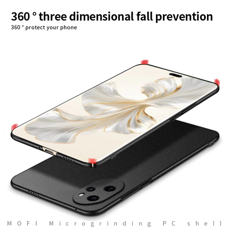 For Honor 100 Pro MOFI Fandun Series Frosted PC Ultra-thin All-inclusive Phone Case(Blue)