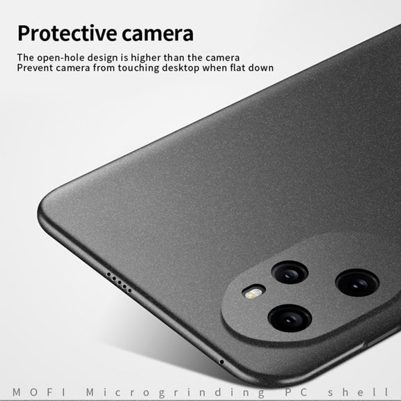 For Honor 100 Pro MOFI Fandun Series Frosted PC Ultra-thin All-inclusive Phone Case(Gray)