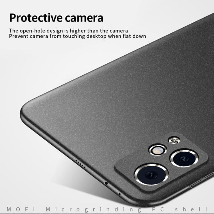 For Honor 90 GT MOFI Fandun Series Frosted PC Ultra-thin All-inclusive Phone Case(Blue)
