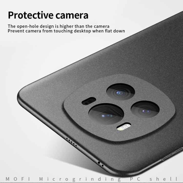 For Honor Magic6 MOFI Fandun Series Frosted PC Ultra-thin All-inclusive Phone Case(Black)