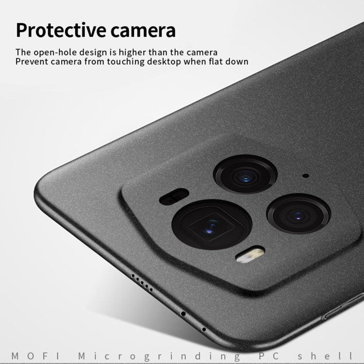 For Honor Magic6 RSR MOFI Fandun Series Frosted PC Ultra-thin All-inclusive Phone Case(Black)
