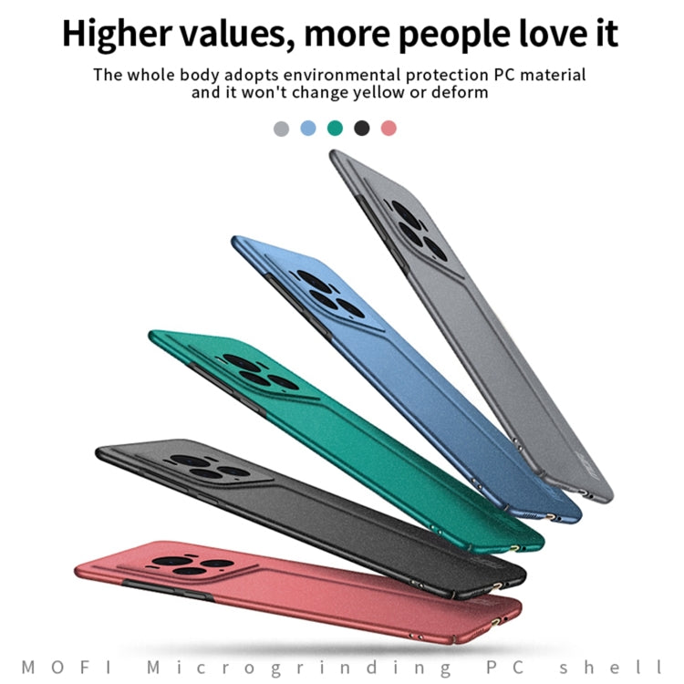 For Honor Magic6 Ultimate MOFI Fandun Series Frosted PC Ultra-thin All-inclusive Phone Case(Blue)