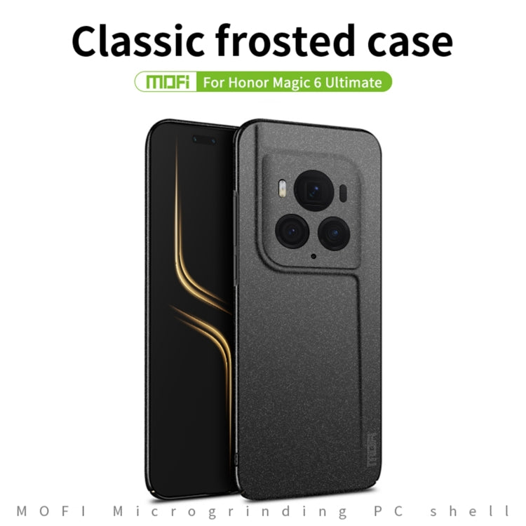 For Honor Magic6 Ultimate MOFI Fandun Series Frosted PC Ultra-thin All-inclusive Phone Case(Blue)