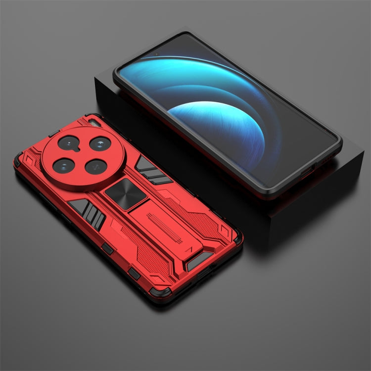 For vivo X100 Pro Supersonic Armor PC Hybrid TPU Phone Case(Red)