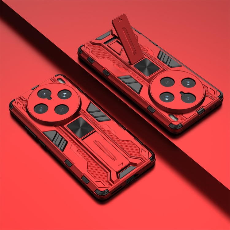 For vivo X100 Pro Supersonic Armor PC Hybrid TPU Phone Case(Red)