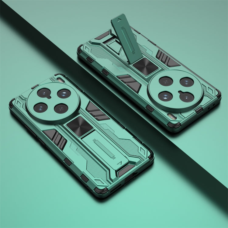 For vivo X100 Pro Supersonic Armor PC Hybrid TPU Phone Case(Green)