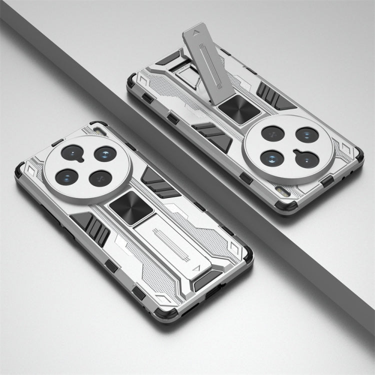 For vivo X100 Pro Supersonic Armor PC Hybrid TPU Phone Case(Silver)