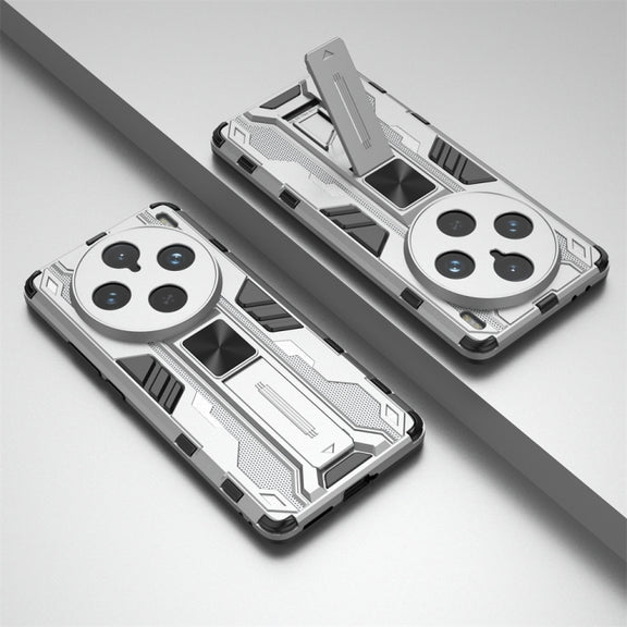 For vivo X100 Pro Supersonic Armor PC Hybrid TPU Phone Case(Silver)