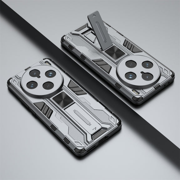 For vivo X100 Pro Supersonic Armor PC Hybrid TPU Phone Case(Grey)