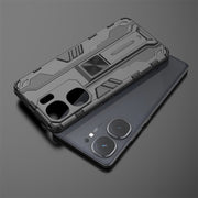For vivo iQOO Neo9 Pro / Neo9 Supersonic Armor PC Hybrid TPU Phone Case(Black)