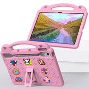 For  Lenovo Tab  P12 / Xiaoxin Pad Pro 12.7 Handle Kickstand Children EVA Shockproof Tablet Case(Pink)