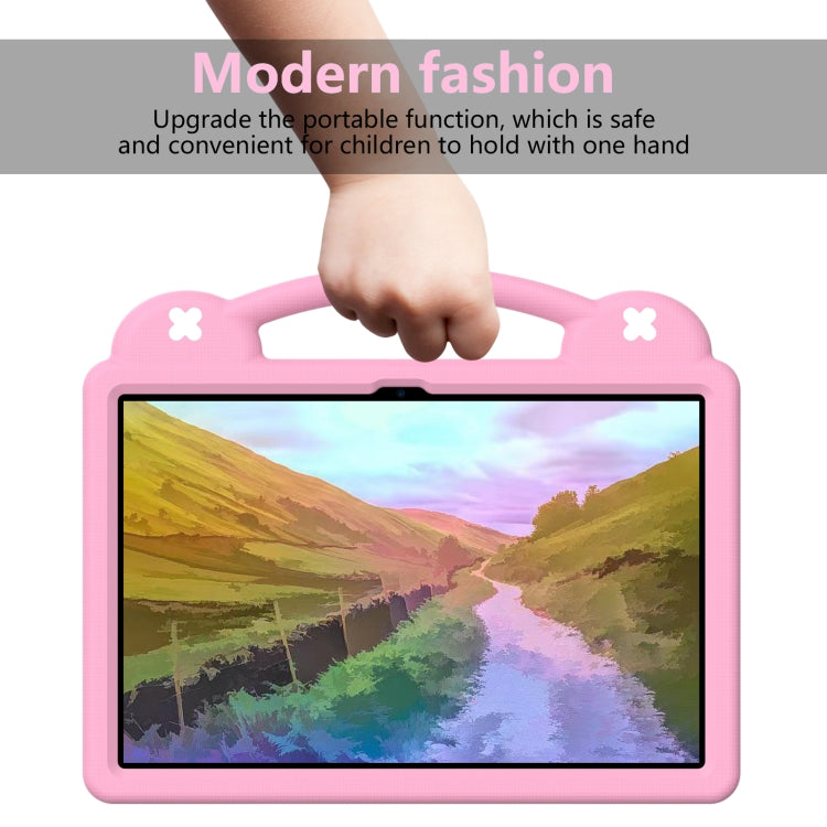 For  Lenovo Tab  P12 / Xiaoxin Pad Pro 12.7 Handle Kickstand Children EVA Shockproof Tablet Case(Pink)