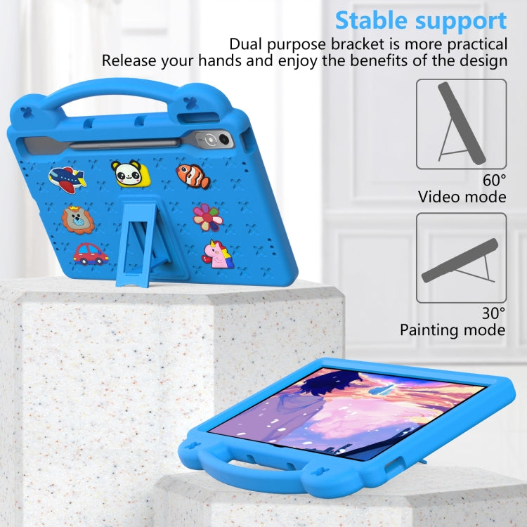 For  Lenovo Tab  P12 / Xiaoxin Pad Pro 12.7 Handle Kickstand Children EVA Shockproof Tablet Case(Sky Blue)