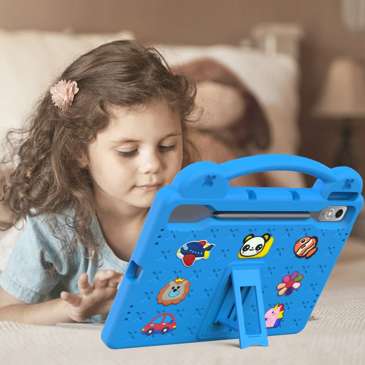 For  Lenovo Tab  P12 / Xiaoxin Pad Pro 12.7 Handle Kickstand Children EVA Shockproof Tablet Case(Sky Blue)