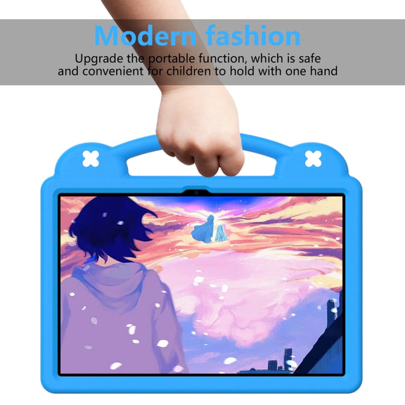 For  Lenovo Tab  P12 / Xiaoxin Pad Pro 12.7 Handle Kickstand Children EVA Shockproof Tablet Case(Sky Blue)