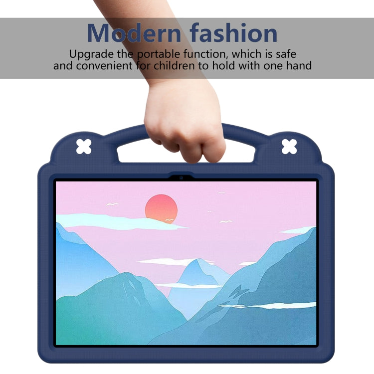 For  Lenovo Tab  P12 / Xiaoxin Pad Pro 12.7 Handle Kickstand Children EVA Shockproof Tablet Case(Navy Blue)