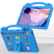 For  Lenovo Xiaoxin Pad Pro 12.7 2025 Handle Kickstand Children EVA Shockproof Tablet Case(Sky Blue)