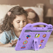 For  Lenovo Xiaoxin Pad Pro 12.7 2025 Handle Kickstand Children EVA Shockproof Tablet Case(Light Purple)