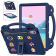 For  Lenovo Xiaoxin Pad Pro 12.7 2025 Handle Kickstand Children EVA Shockproof Tablet Case(Navy Blue) - Lenovo by PMC TechLife | Online Shopping South Africa | PMC TechLife | Buy Now Pay Later Mobicred