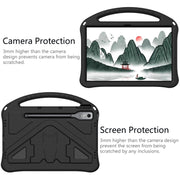 For Lenovo Tab P12 EVA Shockproof Tablet Case with Holder(Black)