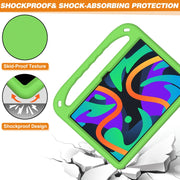 For Lenovo Tab  P12 / Xiaoxin Pad Pro 12.7 Handle EVA Shockproof Tablet Case with Holder(Green)