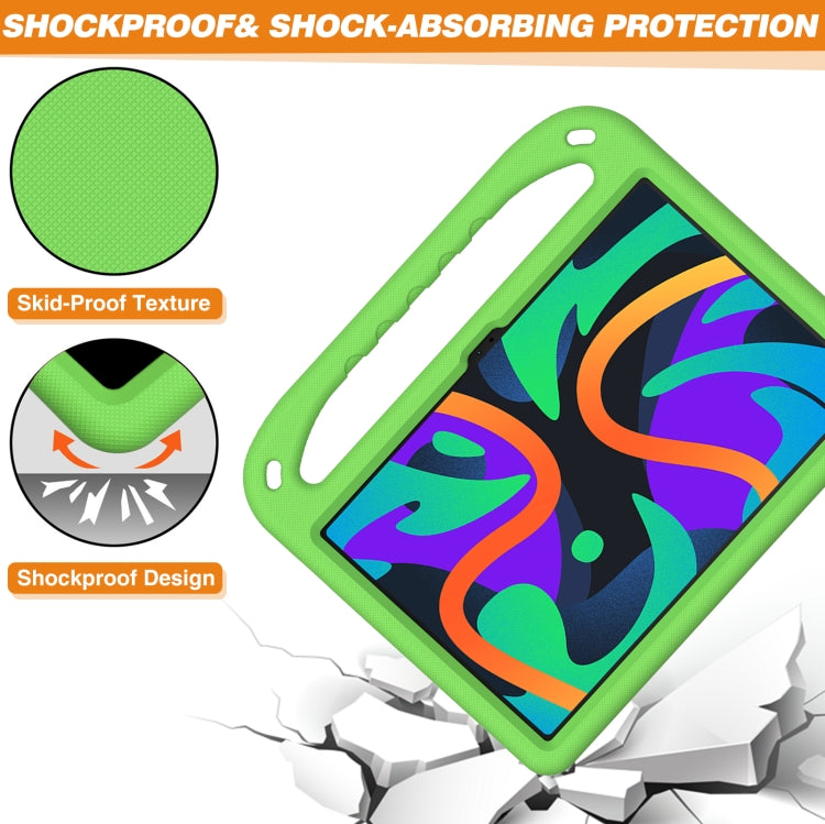 For Lenovo Tab  P12 / Xiaoxin Pad Pro 12.7 Handle EVA Shockproof Tablet Case with Holder(Green)