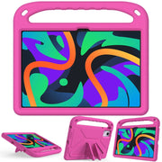 For Lenovo Tab  P12 / Xiaoxin Pad Pro 12.7 Handle EVA Shockproof Tablet Case with Holder(Rose Red)