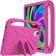 For Lenovo Tab  P12 / Xiaoxin Pad Pro 12.7 Handle EVA Shockproof Tablet Case with Holder(Rose Red)