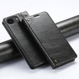 For iPhone 16e Suteni Baroque Calf Texture Buckle Wallet Leather Phone Case(Black) - free shipping - PMC TechLife - Order now!