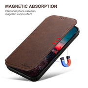 For iPhone 16 Plus Suteni J06 Retro Matte Litchi Texture Leather MagSafe Phone Case(Brown)