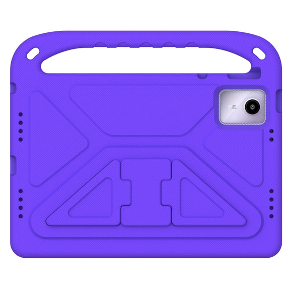 For Amazon Fire Max 11 2023 Handle EVA Shockproof Tablet Case with Holder(Purple)