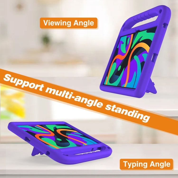 For Amazon Fire Max 11 2023 Handle EVA Shockproof Tablet Case with Holder(Purple)