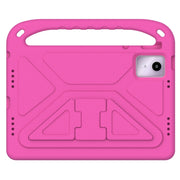 For Amazon Fire Max 11 2023 Handle EVA Shockproof Tablet Case with Holder(Rose Red)