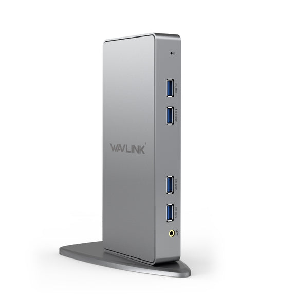 WAVLINK WL-UG39DK7 USB3.0 Hub Adapter Multi-Screen Graphics Card Universal Docking Station, Plug:US Plug