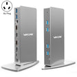 WAVLINK WL-UG69DK7 Laptops Type-C Universal Desktop Docking Station Aluminum Alloy HUB Adapter(AU Plug) - free shipping - PMC TechLife - Order now!