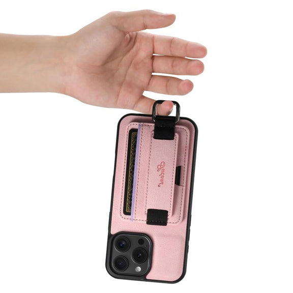 For iPhone 16e Suteni H13 Litchi Leather Wrist Strap Wallet Back Phone Case(Pink)