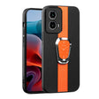 For Motorola Moto G24 Magnetic Litchi Leather Back Phone Case with Holder(Orange) - free shipping - PMC TechLife - Order now!