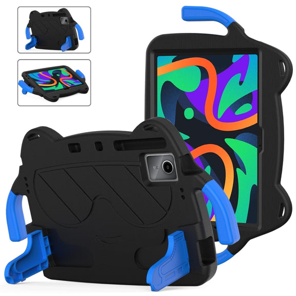 For Lenovo Xiaoxin Pad 2024/Tab M11 Ice Baby EVA Shockproof Hard PC Tablet Case(Black+Blue)