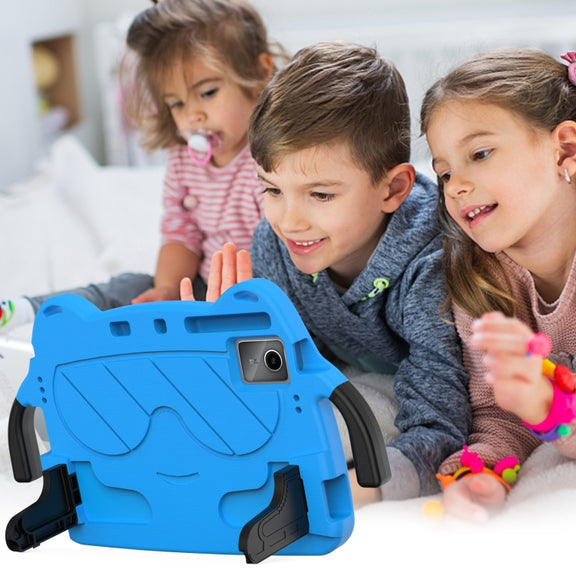 For TCL Tab 11 9466x3 Ice Baby EVA Shockproof Hard PC Tablet Case(Sky Blue+Black)