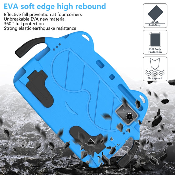 For TCL Tab 11 9466x3 Ice Baby EVA Shockproof Hard PC Tablet Case(Sky Blue+Black)