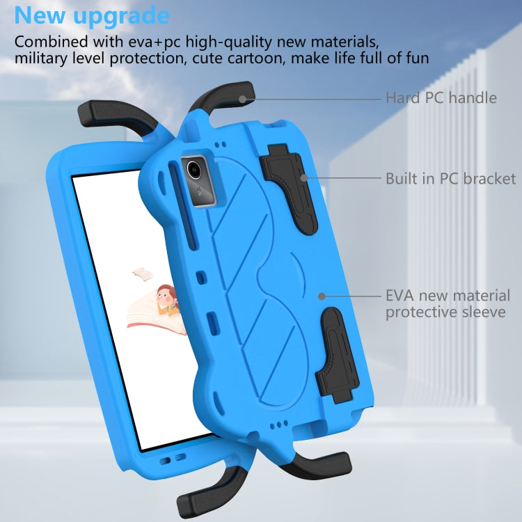For TCL Tab 11 9466x3 Ice Baby EVA Shockproof Hard PC Tablet Case(Sky Blue+Black)